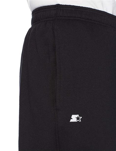 Starter Mens Open Bottom Sweatpants With Pockets Black Size X Large