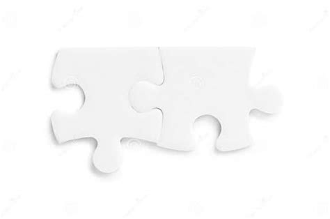 Blank Puzzle Pieces Isolated On White Stock Image Image Of Metaphor