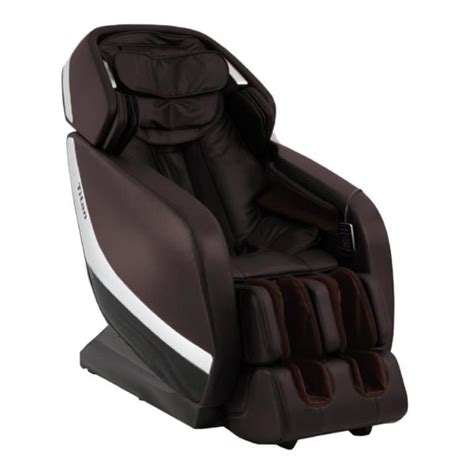 Titan Jupiter Xl Series Brown Faux Leather Reclining 3d Massage Chair