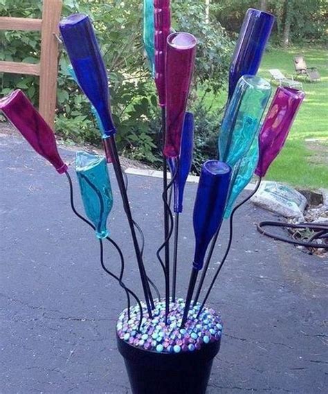 10 Creative And Beautiful Craft From Made Used Wine Bottles Tree Garden Decor Wine Bottle