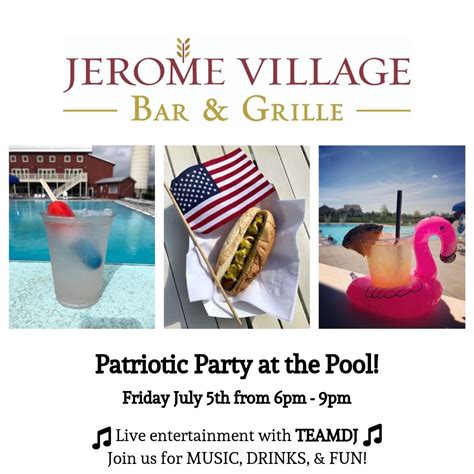 Patriotic Party At The Pool Jerome Village Dublin Oh