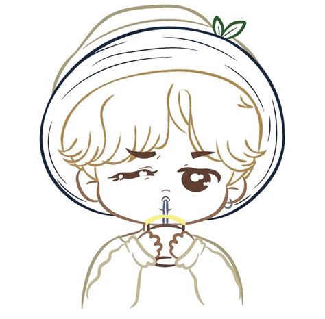 BTS Fanart Lemon Jimin Chibi Speed Drawing Roni Pool Outline Art Fan Art Chibi