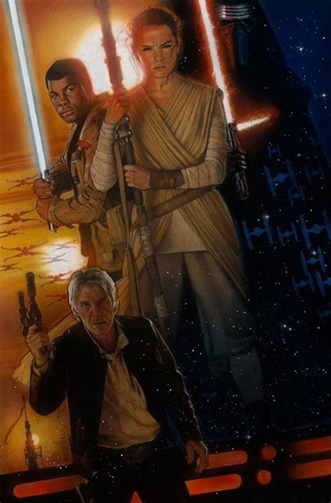 Textless Version Of Drew Struzans Star Wars The Force Awakens Poster