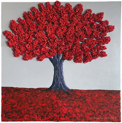 Passion Tree Original Acrylic Tree Painting