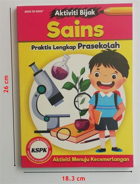 Siri buku ini juga ada di sertakan dengan kaedah pelekat (reusable stickers). BA32-BUKU AKTIVITI BIJAK PRASEKOLAH SAINS | MommyHappy