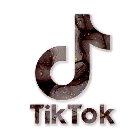 Tik Tok Logo Transparent Png Black Ink Galaxy Rainbow Bubble Ink