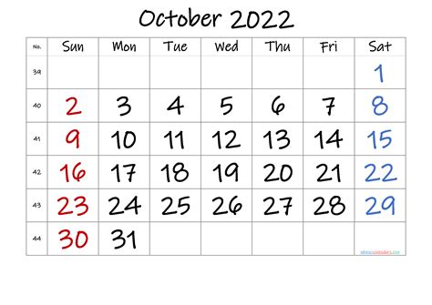 Download Calendar 2022 October Images All In Here