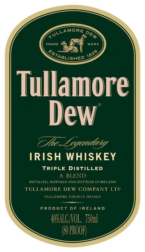 Tullamore Dew Irish Whiskey Haskells