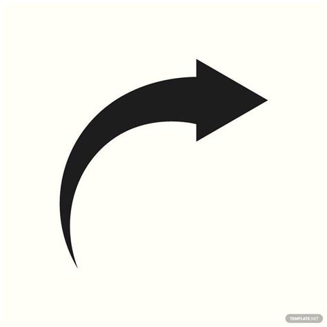 Free Simple Curved Arrow Vector Eps Illustrator Png Svg The Best Porn
