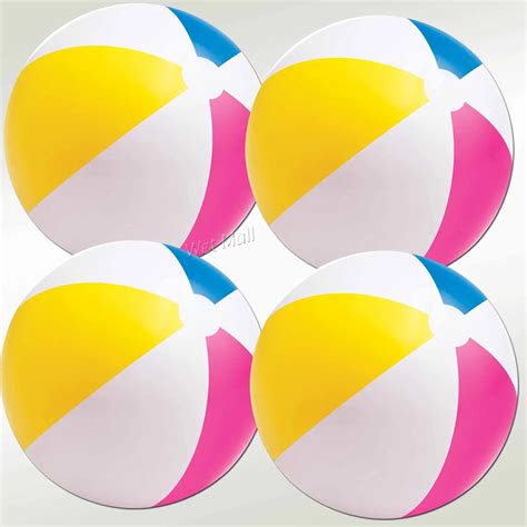 Buy Intex Classic Inflatable Glossy Panel Colorful Beach Ball Set Of