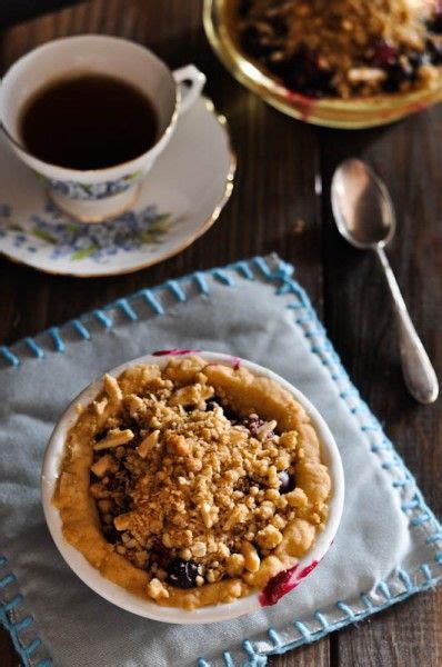 4/26 mary berry's lemon fudge cake. Berry Crumble 'Mini' Pies Recipe Source: Mary Weinberg - Sifting Focus | Berry crumble, Mini ...