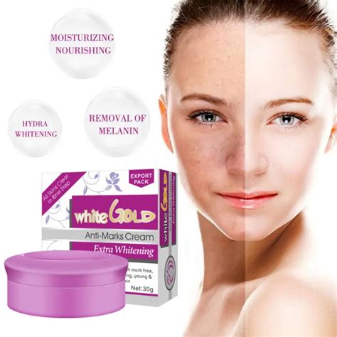 White Gold Anti Marks Whitening Pearl Face Cream Deep Hydration And