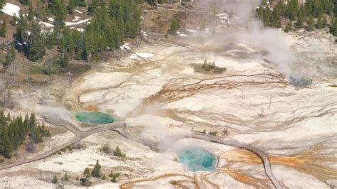 Thermal Features In Yellowstone National Park Wyoming Image Free