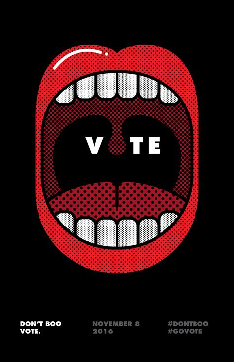 Go Vote Minimalist Poster Example Venngage Inspiration Gallery