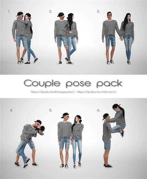 Couple Pose Pack Lipa Luci Sims 4