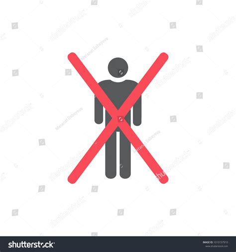 No Entry No Humans Allowed Sign 库存矢量图（免版税）1010157910 Shutterstock