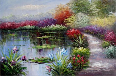 At artranked.com find thousands of paintings categorized into thousands of categories. Claude Monet Garden at Giverny Repro 13, Hand Painted Oil ...