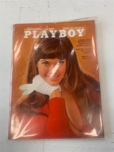 PLAYBOY MAGAZINE MARCH 1970 Barbie Benton Wow Vargas Girl Very Good
