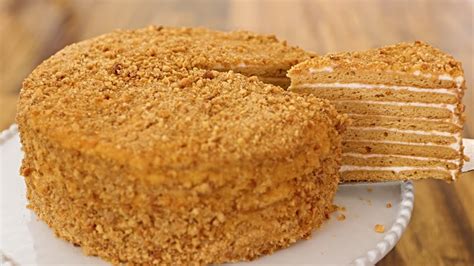 medovik russian honey cake recipe youtube