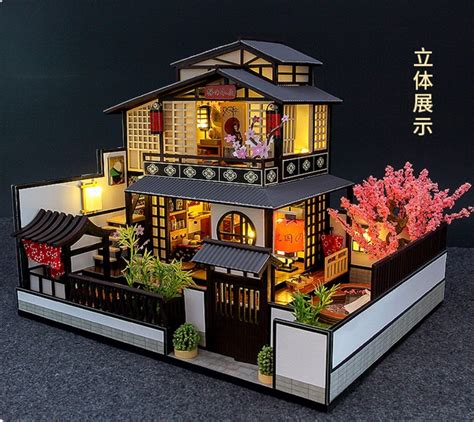 Diy Japanese Style Wooden Miniature Doll House Kit 124 Etsy Uk