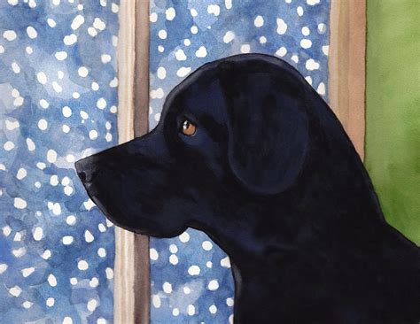 Black Dog Painting By Jill Dodson Pixels