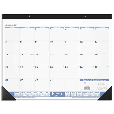 At A Glance Monthly Desk Pad Monthly 1 Year January 2023