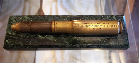 Featured Exhibit Prototype Gazda 20mm Cannon Shell From World War Ii