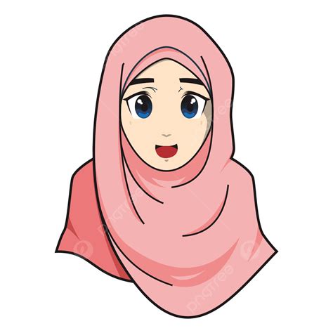 Sonrisa Muslimah Dibujos Animados Png Muslimah Dibujos Animados