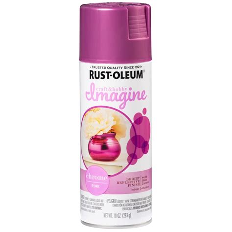 Rust Oleum Imagine 4 Pack Gloss Chrome Pink Spray Paint Net Wt 10 Oz