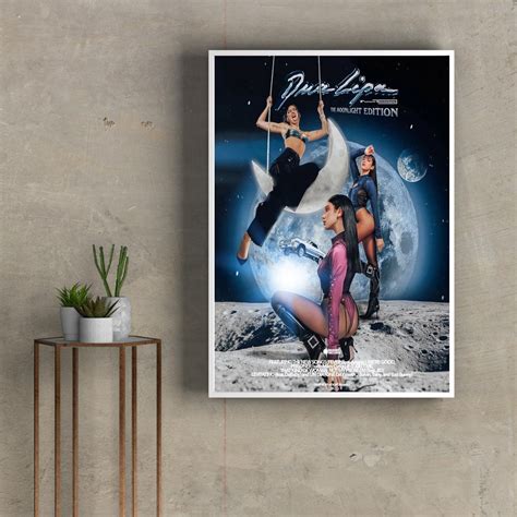 Dua Lipa Future Nostalgia The Moonlight Edition Album Poster Etsy