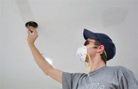 Spackle comes in different varieties, the all purpose one being the best suited for the ceiling. How To Patch And Spackle Ceiling Holes | Young house love ...