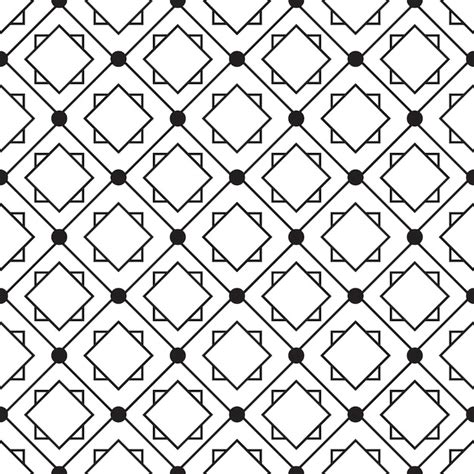 Premium Vector Seamless Pattern Geometric Black And White Background