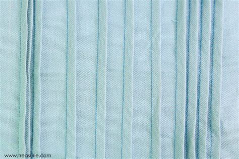 Pin Tucks 18 To Half Inch Fully Stitched Pleats Facing Inward Or