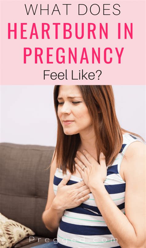 Heartburn is a burning sensation that often extends from the bottom of your breastbone up to your lower throat. What Does Heartburn Feel Like When Pregnant? - Pregged.com