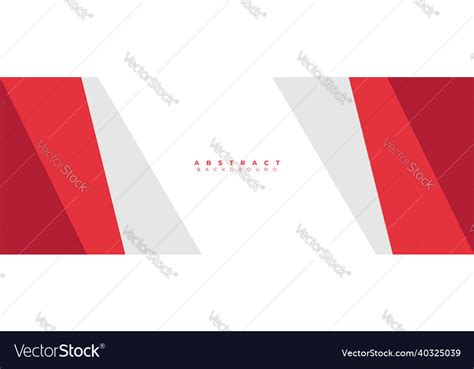 Red And White Background Design Flat Royalty Free Vector