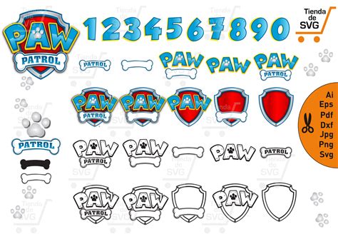 This free svg cut file comes in a single zip file with the following file formats: PAW PATROL svg paw patrol escudo svg fonts paw patrol svg