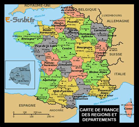 Carte De France Des Régions Images Arts Et Voyages