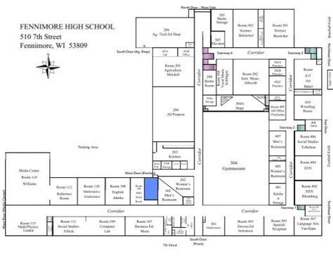 Middle And High School Building Map Fennimore Schools