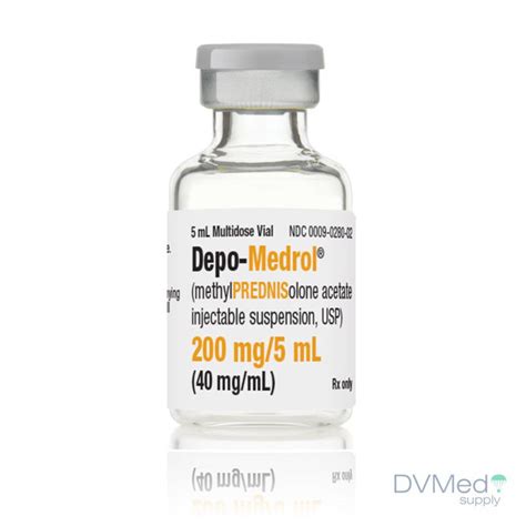 Depo Medrol Methylprednisolone Acetate Injection 40mgml 5ml Mdv