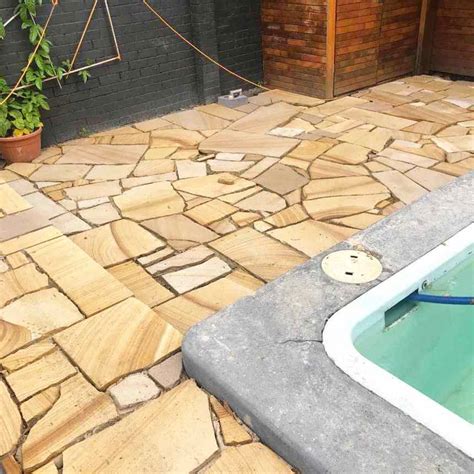 Crazy Paving Sandstone Pavers Made From Australian Local Stone