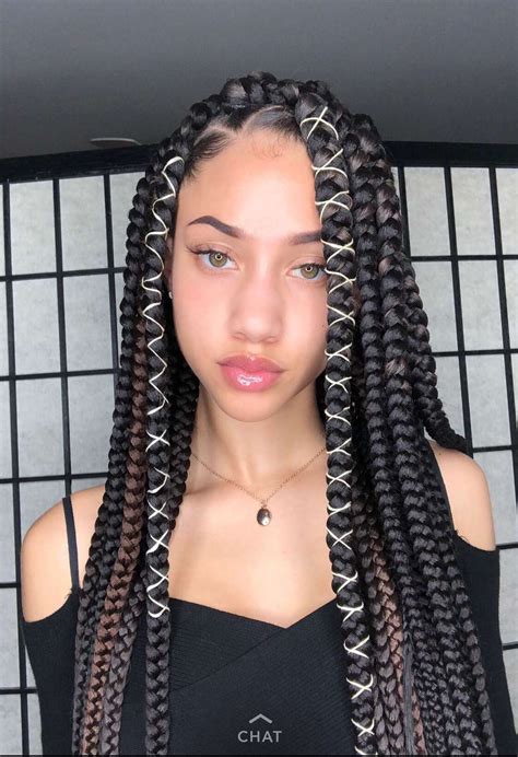 Unique Girl Box Braids Hairstyle 2021 Braids For Black Hair Braids