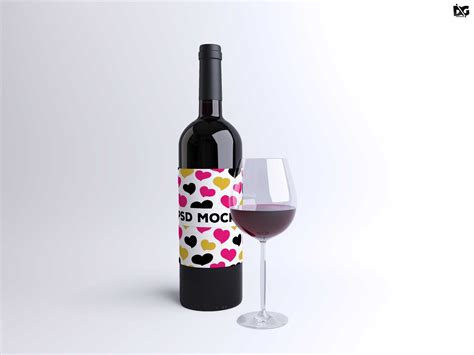 If need to be fast and efficient, each mockup comes with smart objects therefore you just have to replace the label with your own design and you ready to go. PSD Wine Glass Bottle Label Mockup | PSD Mockup | Free Mockup