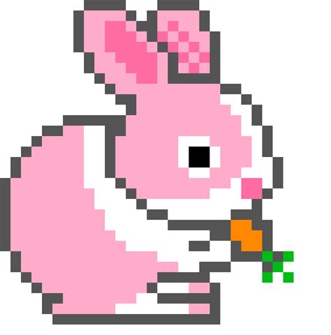 Rabbit Pixel Art Art Pixel Art Pixel