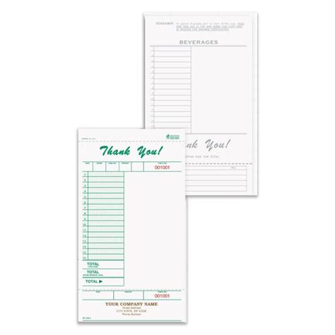 Custom Guest Check Books Custom Printed Guest Checks Designsnprint