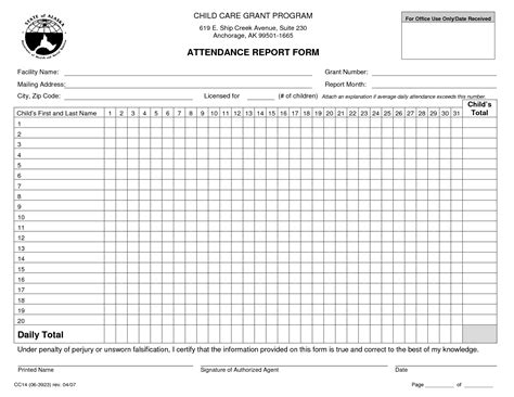 6 Best Images Of Printable Attendance List Free Printable Attendance