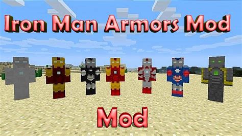 Minecraft Iron Man Armor Mod Youtube