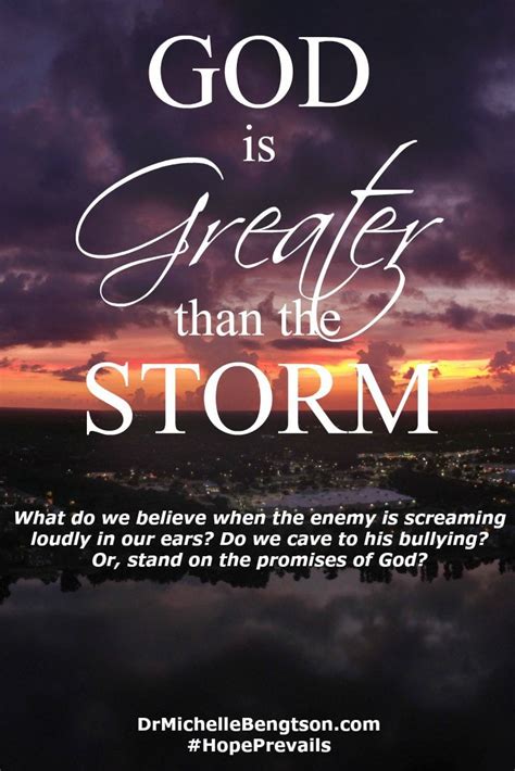 God Is Greater Than The Storm Dr Michelle Bengtson