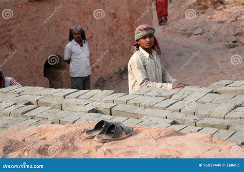 Brick Factory In Sarberia West Bengal India Editorial Image Image