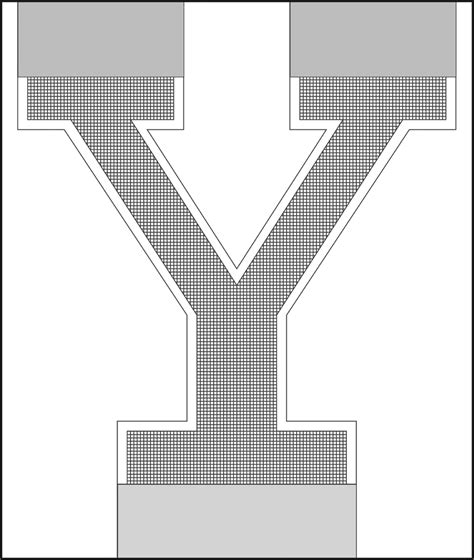 Yale Y Logo A Grid Pattern In The Configuration Of The Yale Logo