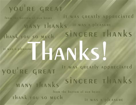 Sincere Thanks Value Card Thank You Greeting Cards By
